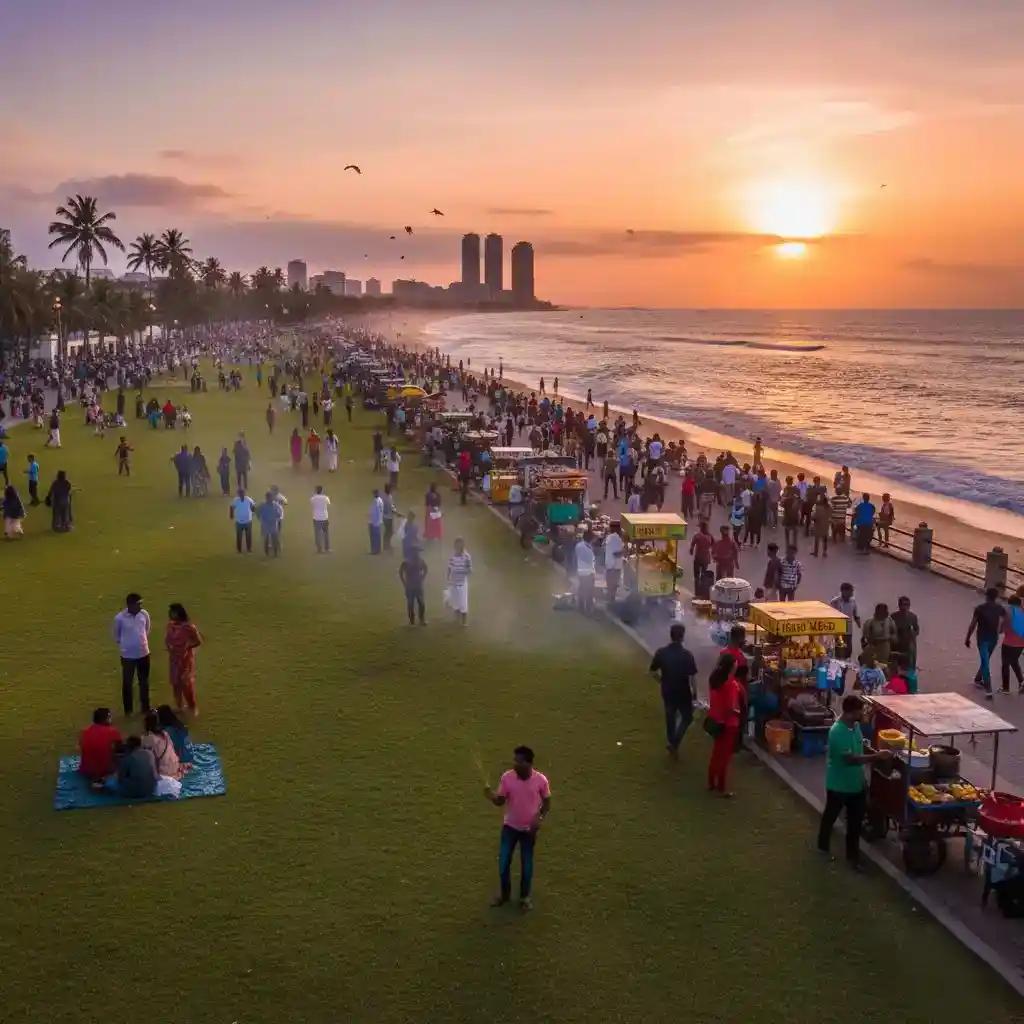 Sunset by the Indian Ocean